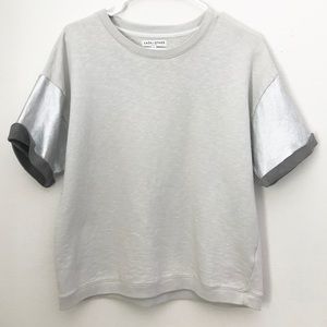 Each x Other | Gray and Silver Colorblock Tee